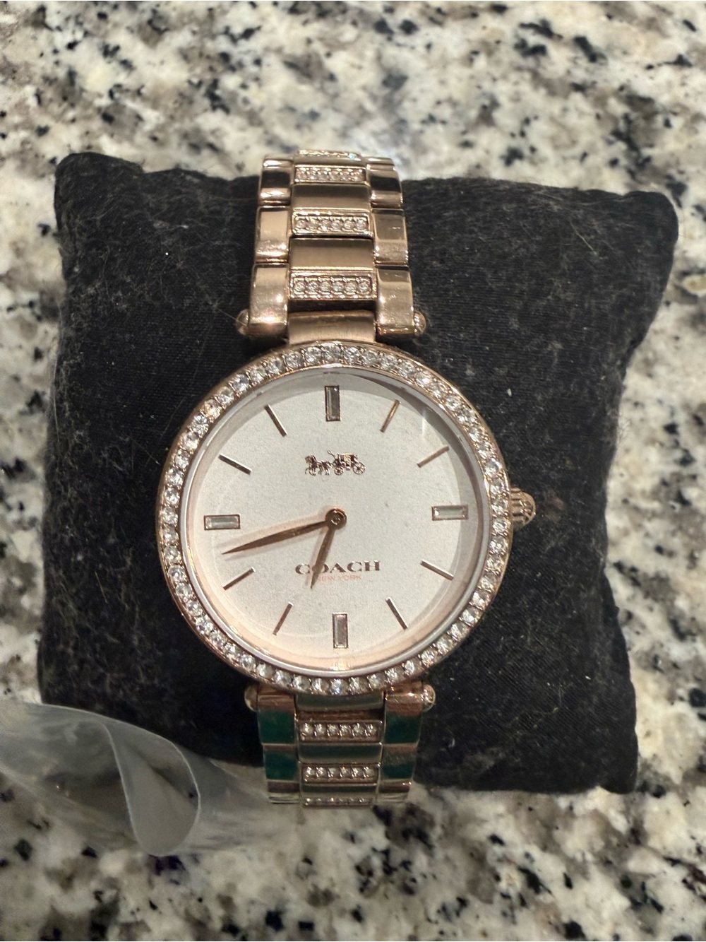 Coach women’s Park Crystal White Dial Stainless Steel Watch